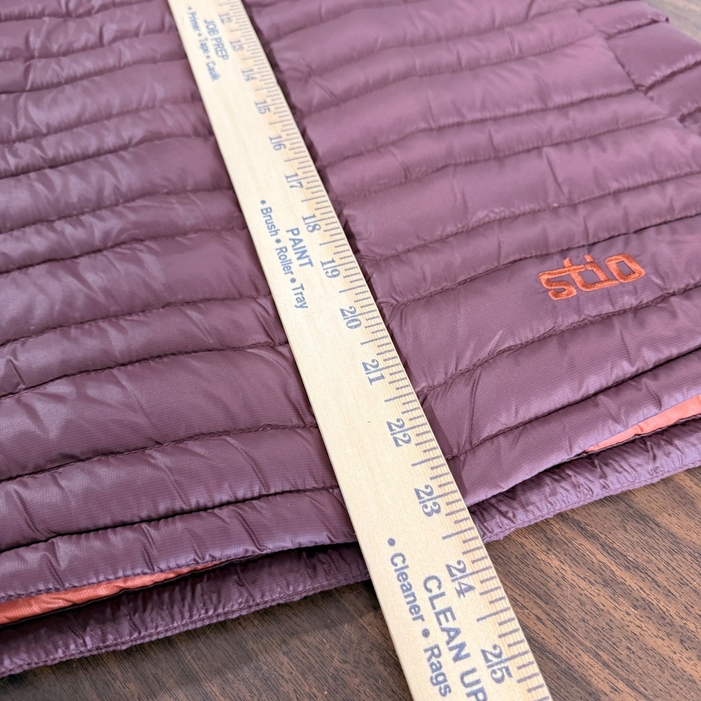 NEW Stio Pinion Down Vest Womens Small Puffer Orange/Rust 800 FillPower HyperDRY - Picture 13 of 15